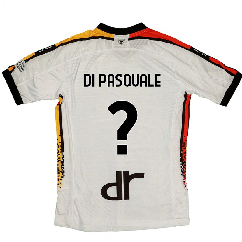 Danxen Enfant Maillot Alessandro Di Pasquale #0 Blanc Noir Tenues Extérieur 2024/25 T-Shirt