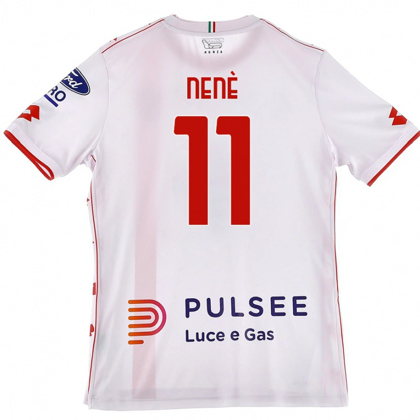 Danxen Enfant Maillot Stephen Nenè #11 Blanc Rouge Tenues Extérieur 2024/25 T-Shirt