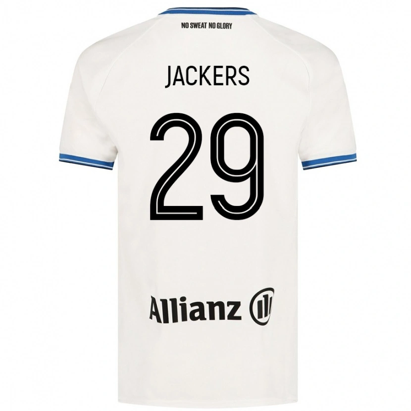 Danxen Enfant Maillot Nordin Jackers #29 Blanc Tenues Extérieur 2024/25 T-Shirt