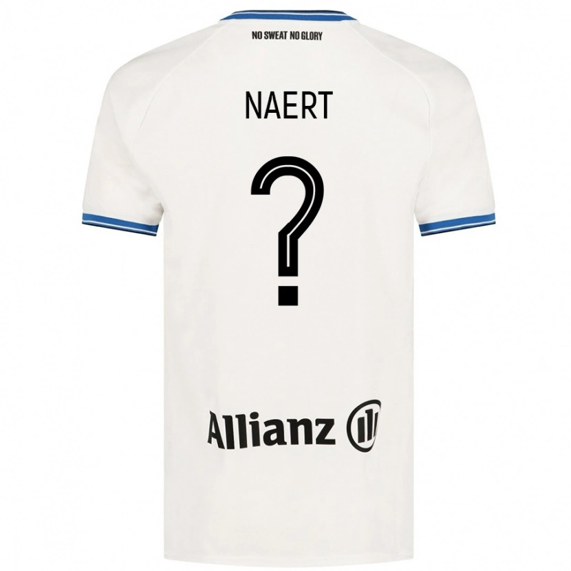 Danxen Enfant Maillot Stan Naert #0 Blanc Tenues Extérieur 2024/25 T-Shirt