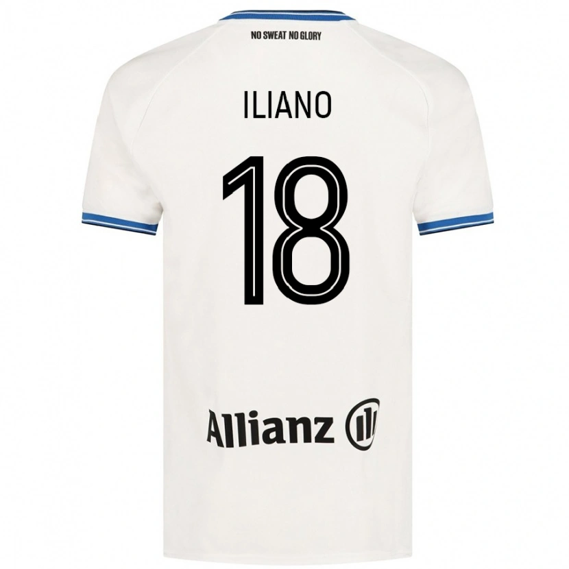 Danxen Enfant Maillot Isabelle Iliano #18 Blanc Tenues Extérieur 2024/25 T-Shirt