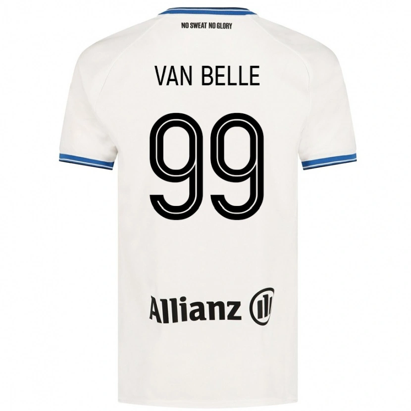 Danxen Enfant Maillot Lyndsey Van Belle #99 Blanc Tenues Extérieur 2024/25 T-Shirt