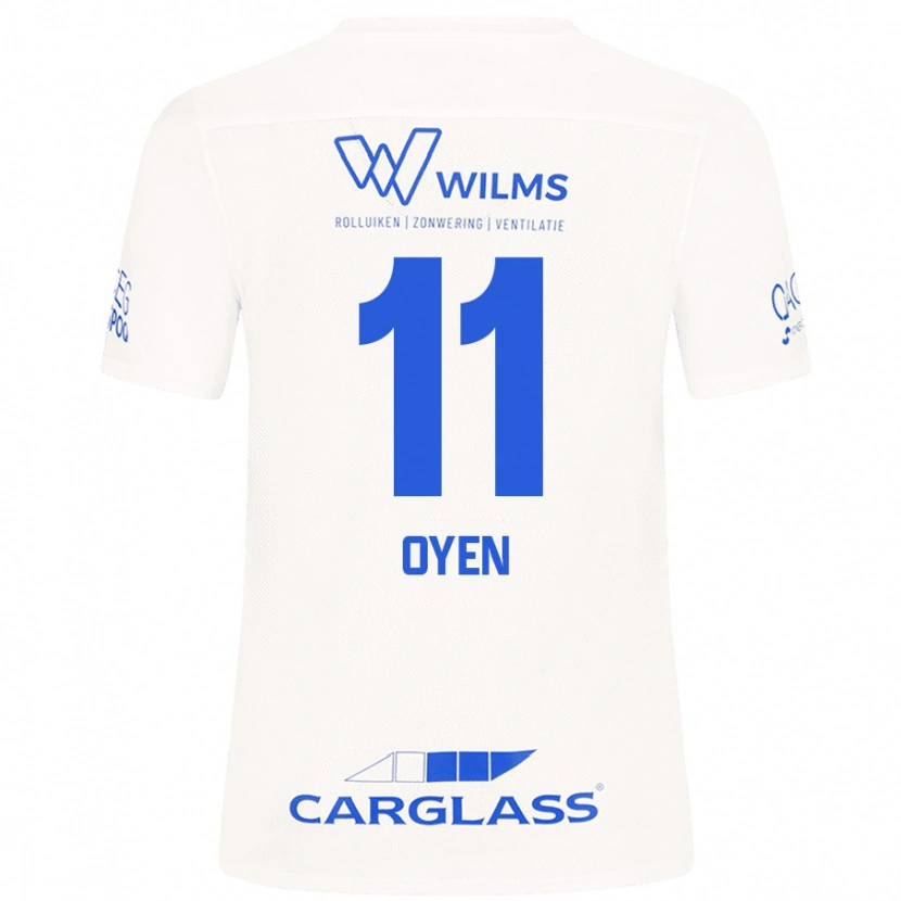 Danxen Enfant Maillot Luca Oyen #11 Blanc Tenues Extérieur 2024/25 T-Shirt