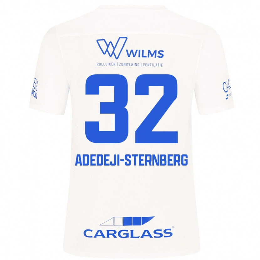 Danxen Enfant Maillot Noah Adedeji-Sternberg #32 Blanc Tenues Extérieur 2024/25 T-Shirt