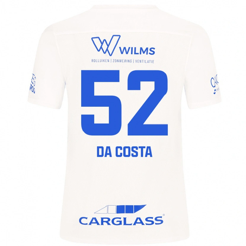 Danxen Enfant Maillot Wilson Da Costa #52 Blanc Tenues Extérieur 2024/25 T-Shirt