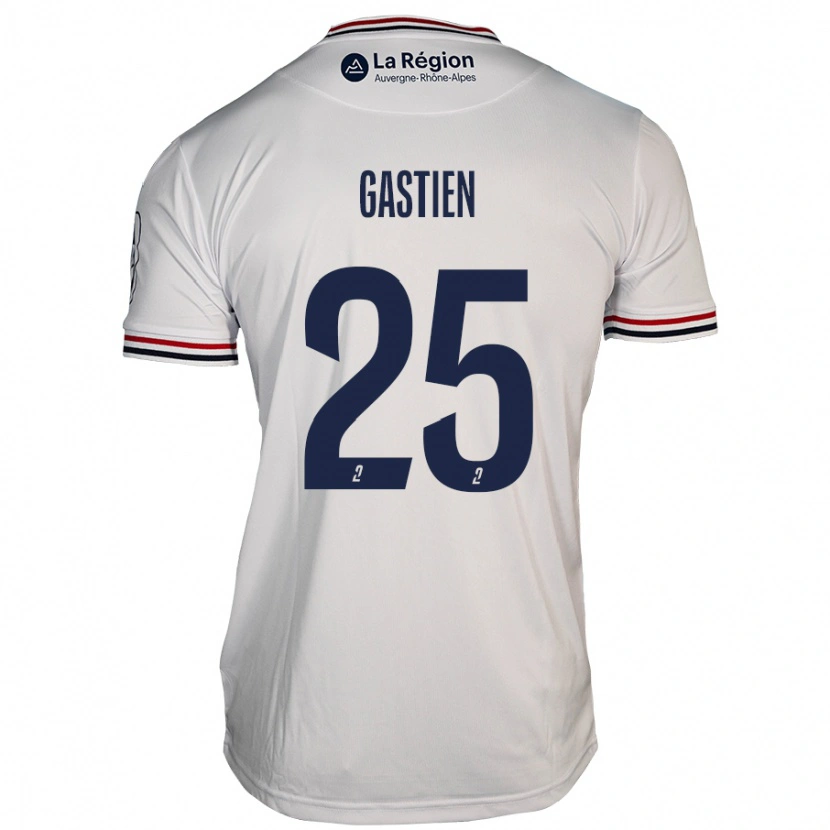 Danxen Enfant Maillot Johan Gastien #25 Blanc Tenues Extérieur 2024/25 T-Shirt