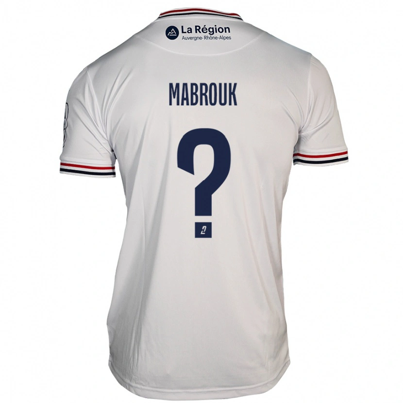 Danxen Enfant Maillot Adam Mabrouk #0 Blanc Tenues Extérieur 2024/25 T-Shirt