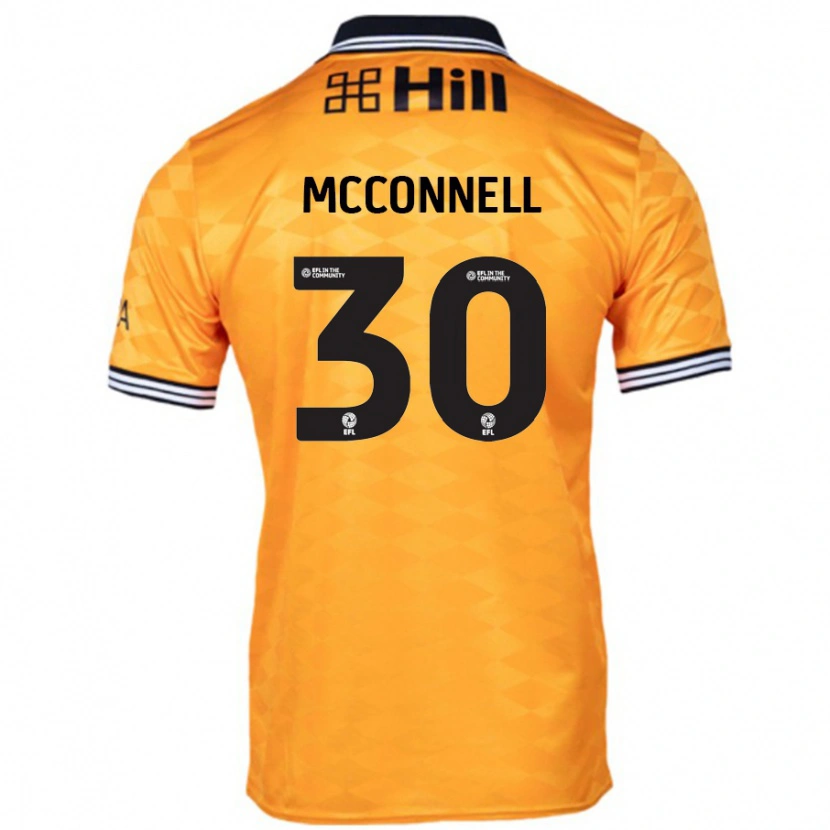 Danxen Homme Maillot Glenn Mcconnell #30 Orange Tenues Domicile 2024/25 T-Shirt