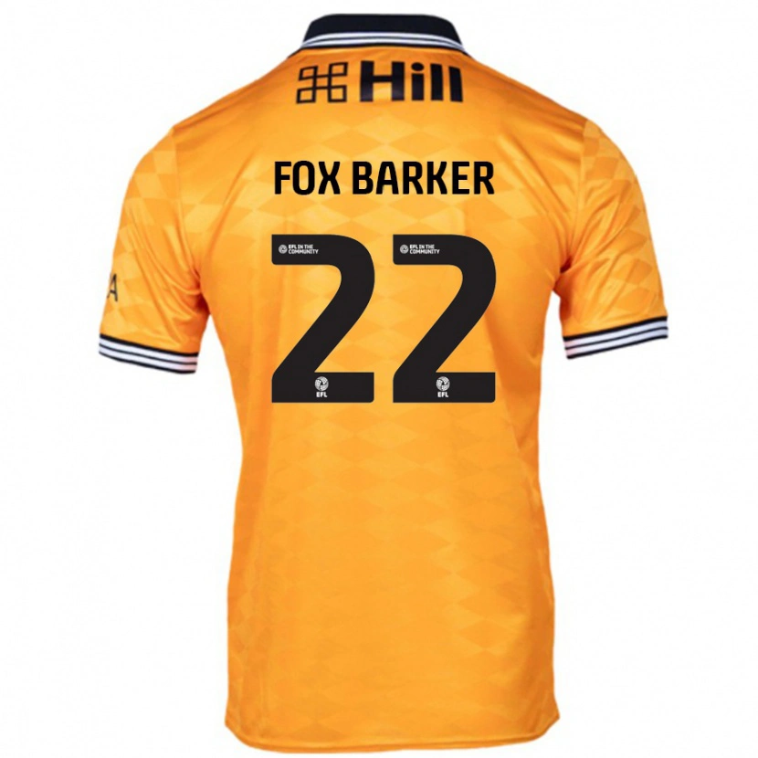 Danxen Homme Maillot Mistie Fox-Barker #22 Orange Tenues Domicile 2024/25 T-Shirt