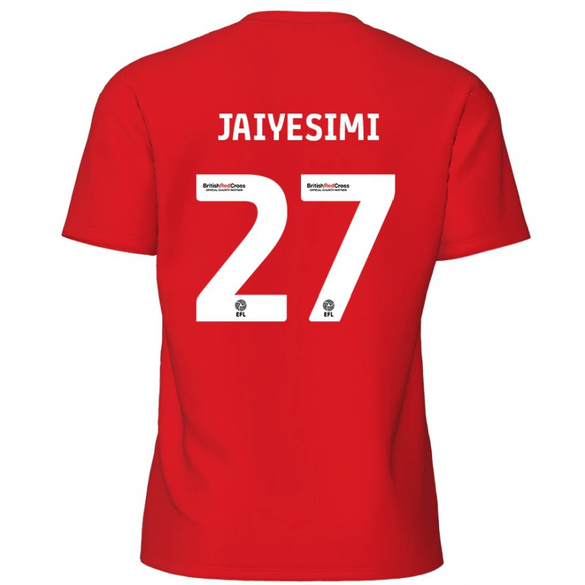 Danxen Homme Maillot Diallang Jaiyesimi #27 Rouge Tenues Domicile 2024/25 T-Shirt