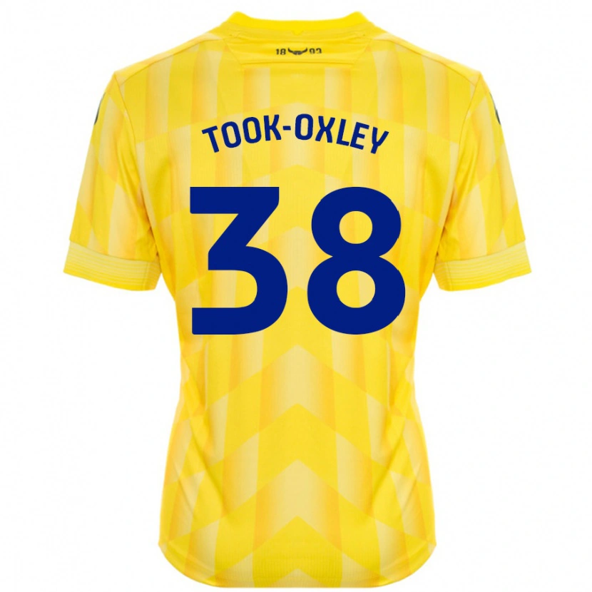 Danxen Homme Maillot Zaide Took-Oxley #38 Jaune Tenues Domicile 2024/25 T-Shirt