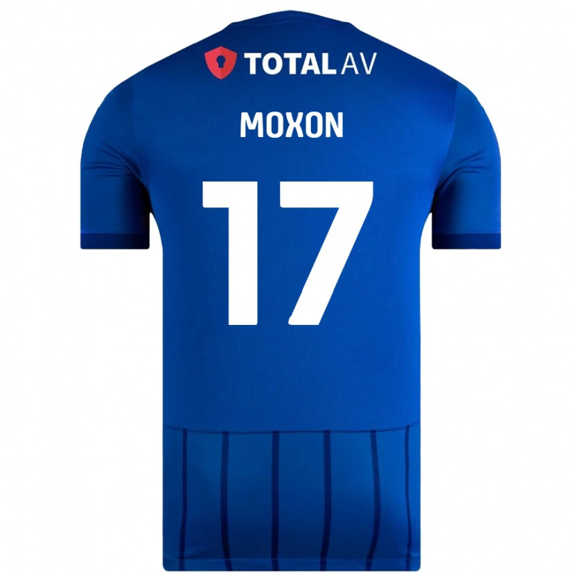 Danxen Homme Maillot Owen Moxon #17 Bleu Tenues Domicile 2024/25 T-Shirt