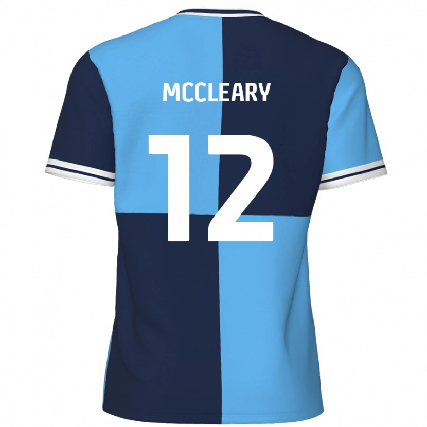 Danxen Homme Maillot Garath Mccleary #12 Bleu Ciel Bleu Foncé Tenues Domicile 2024/25 T-Shirt