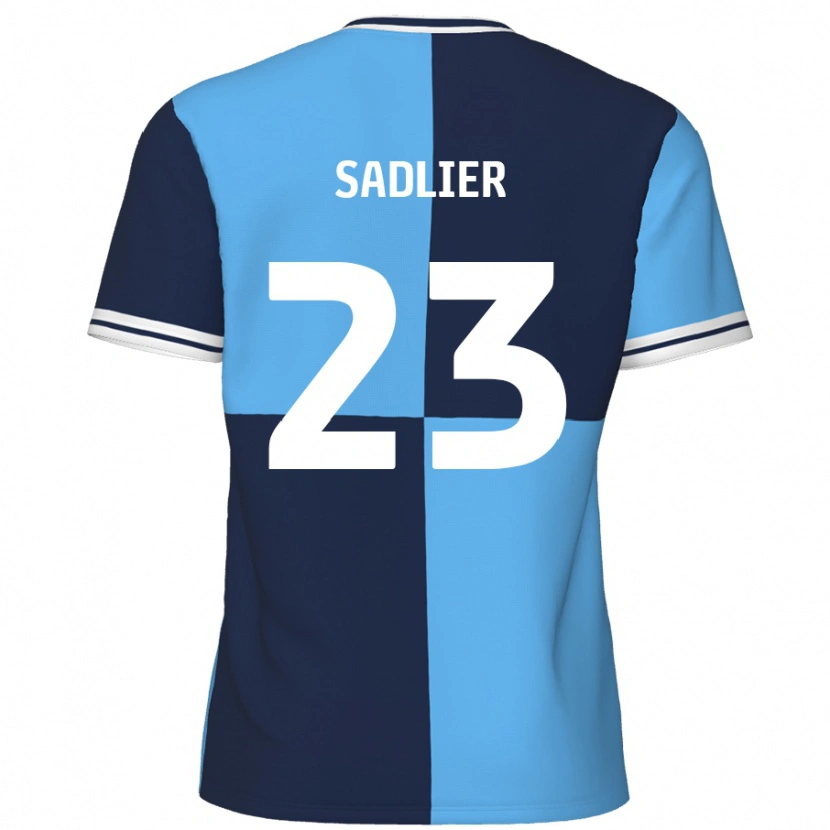 Danxen Homme Maillot Kieran Sadlier #23 Bleu Ciel Bleu Foncé Tenues Domicile 2024/25 T-Shirt