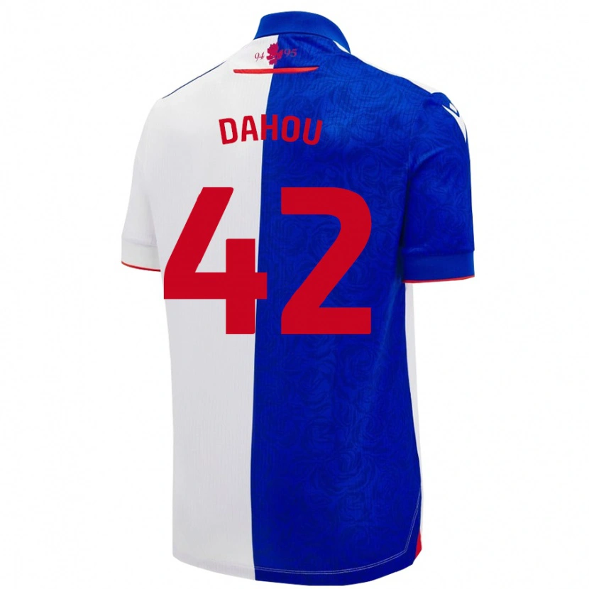 Danxen Homme Maillot Jemima Dahou #42 Bleu Ciel Blanc Tenues Domicile 2024/25 T-Shirt