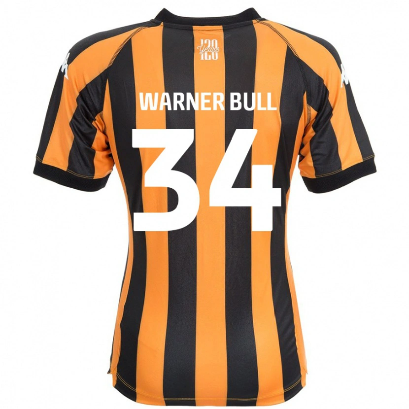 Danxen Homme Maillot Lucy Warner-Bull #34 Noir Ambre Tenues Domicile 2024/25 T-Shirt