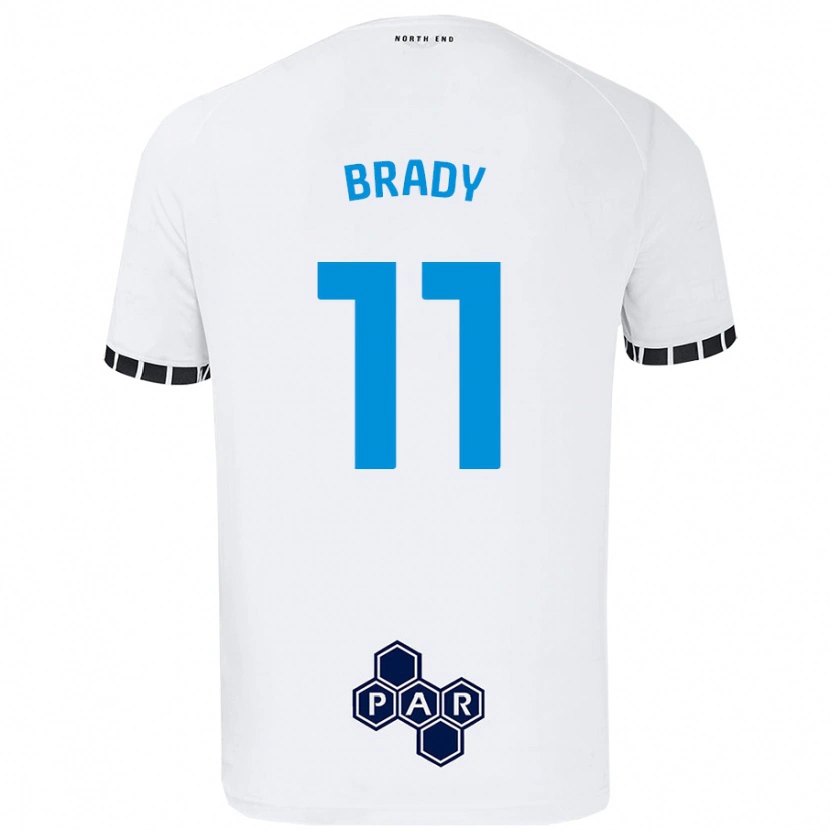 Danxen Homme Maillot Robbie Brady #11 Blanc Tenues Domicile 2024/25 T-Shirt