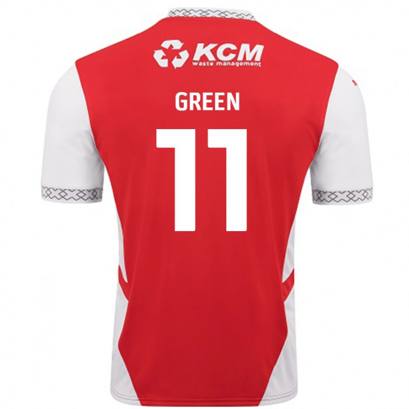 Danxen Homme Maillot Andre Green #11 Rouge Blanc Tenues Domicile 2024/25 T-Shirt