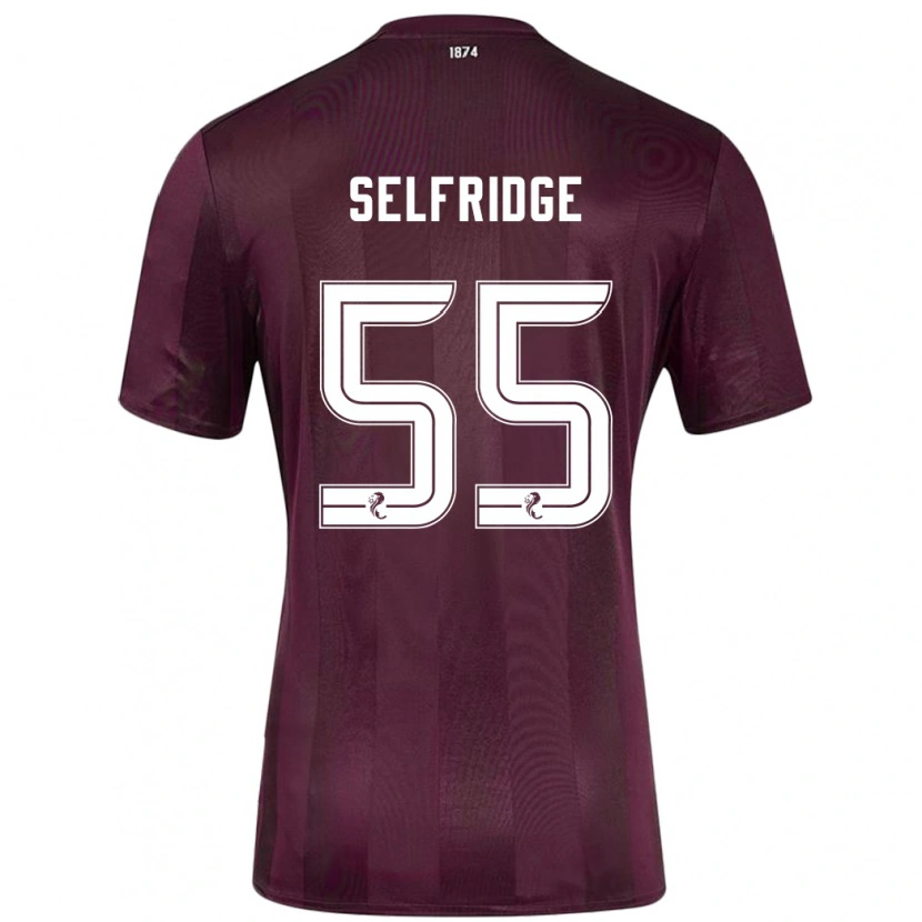 Danxen Homme Maillot Louis Selfridge #55 Bordeaux Tenues Domicile 2024/25 T-Shirt