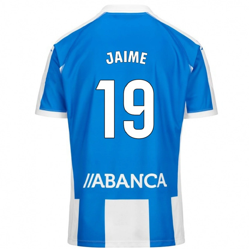 Danxen Homme Maillot Jaime Sánchez #19 Bleu Blanc Tenues Domicile 2024/25 T-Shirt