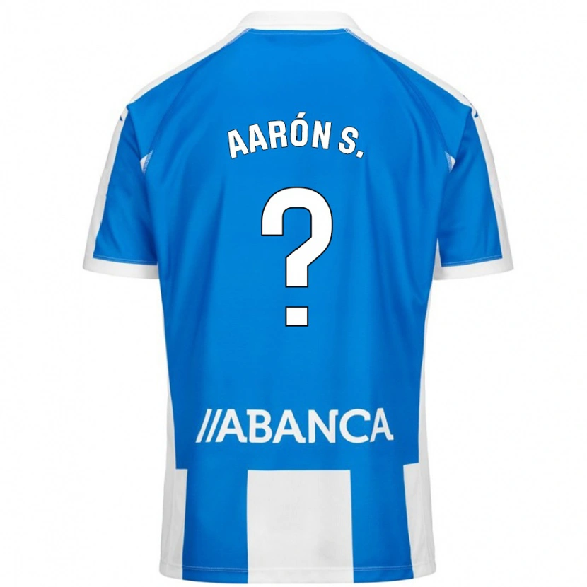 Danxen Homme Maillot Aarón Sánchez #0 Bleu Blanc Tenues Domicile 2024/25 T-Shirt