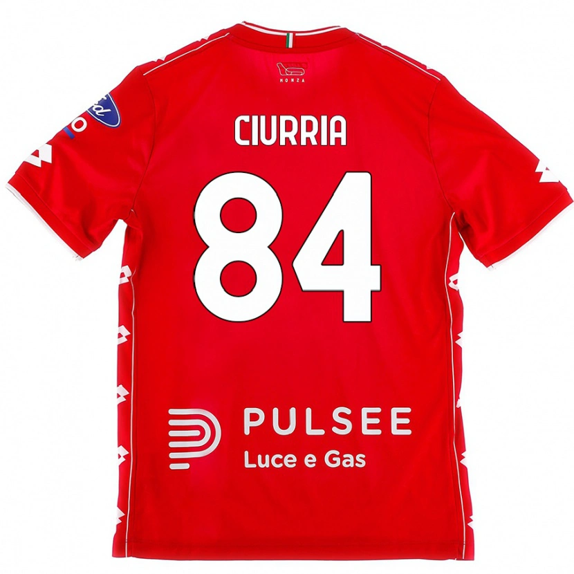 Danxen Homme Maillot Patrick Ciurria #84 Rouge Blanc Tenues Domicile 2024/25 T-Shirt