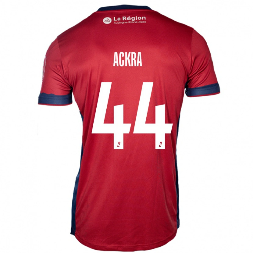 Danxen Homme Maillot Allan Ackra #44 Bordeaux Clair Tenues Domicile 2024/25 T-Shirt