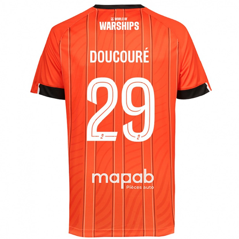 Danxen Homme Maillot Siriné Doucouré #29 Orange Tenues Domicile 2024/25 T-Shirt