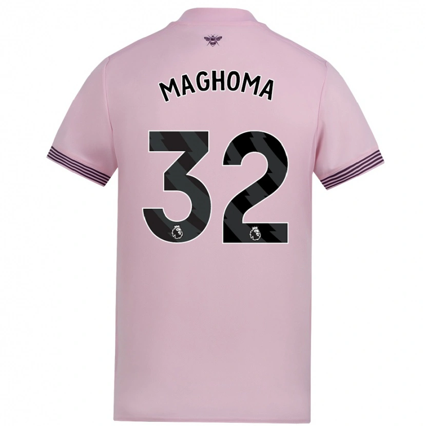 Danxen Homme Maillot Paris Maghoma #32 Rose Tenues Extérieur 2024/25 T-Shirt