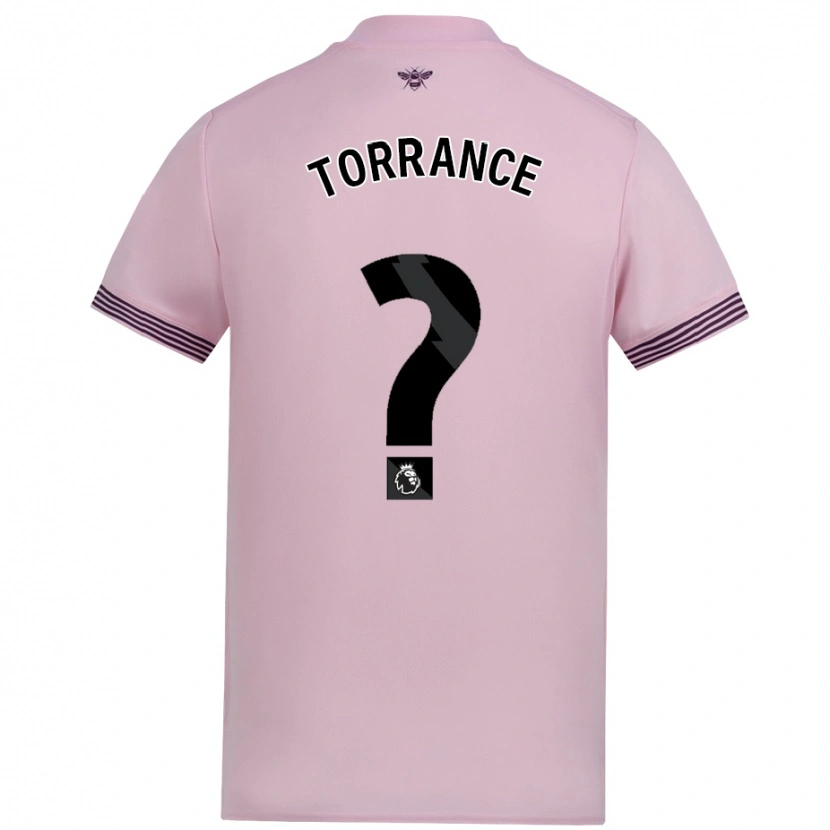 Danxen Homme Maillot Bruno Torrance #0 Rose Tenues Extérieur 2024/25 T-Shirt