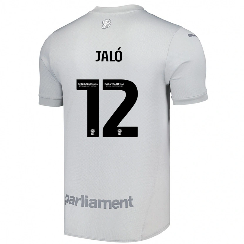 Danxen Homme Maillot Fábio Jaló #12 Gris Argenté Tenues Extérieur 2024/25 T-Shirt