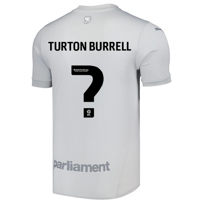 Danxen Homme Maillot Melissa Turton-Burrell #0 Gris Argenté Tenues Extérieur 2024/25 T-Shirt