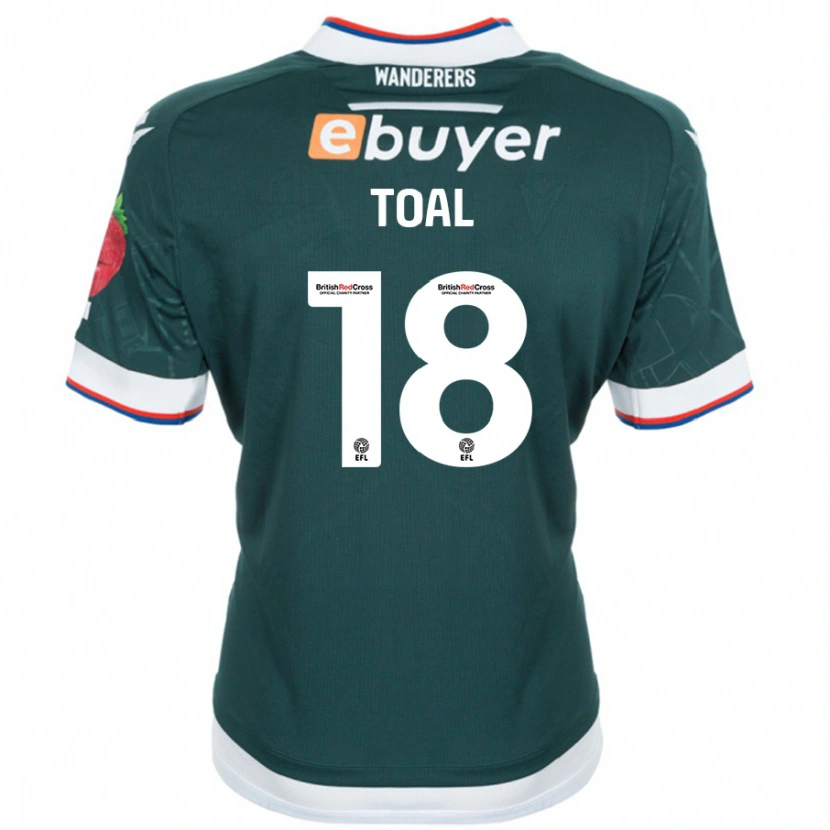 Danxen Homme Maillot Eoin Toal #18 Vert Foncé Tenues Extérieur 2024/25 T-Shirt