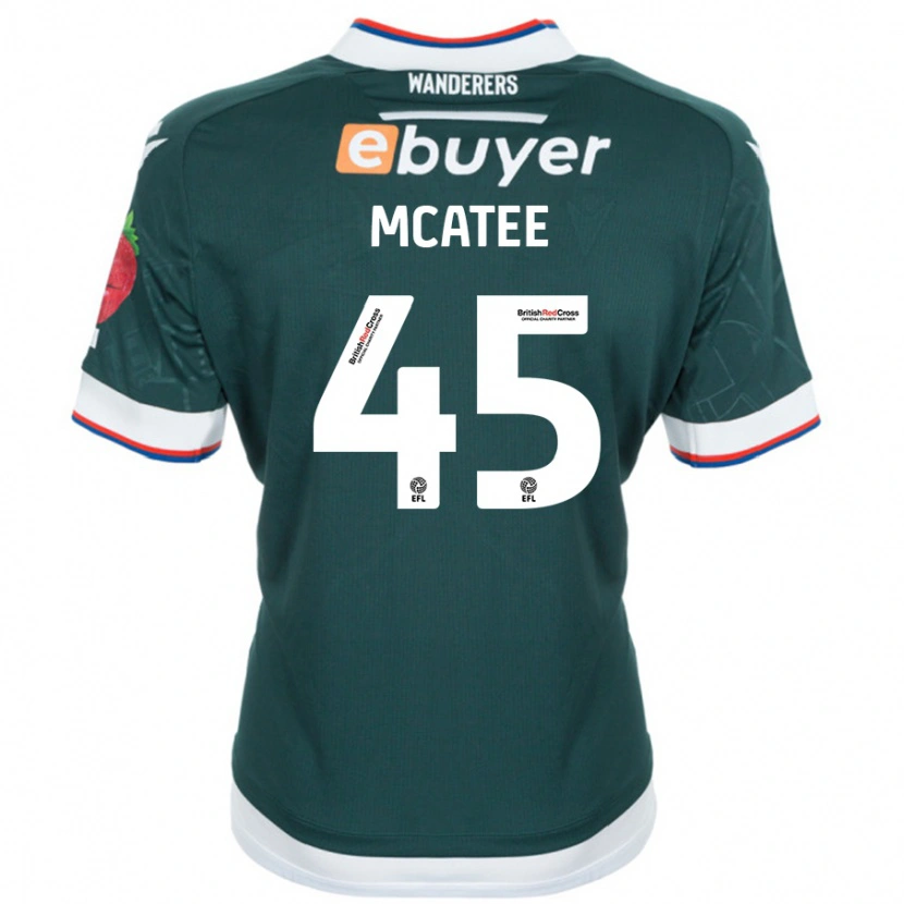 Danxen Homme Maillot John Mcatee #45 Vert Foncé Tenues Extérieur 2024/25 T-Shirt