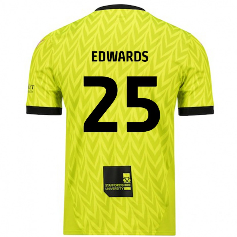 Danxen Homme Maillot Diamond Edwards #25 Vert Fluo Tenues Extérieur 2024/25 T-Shirt