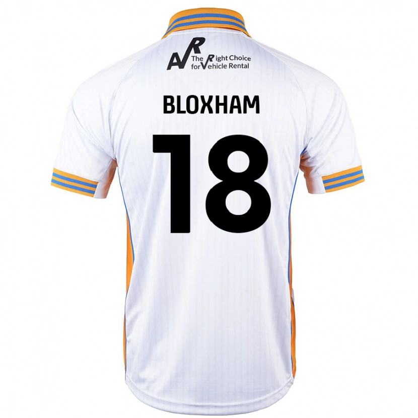 Danxen Homme Maillot Tom Bloxham #18 Blanc Tenues Extérieur 2024/25 T-Shirt