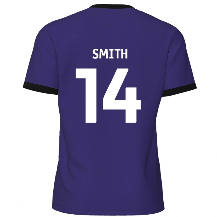 Danxen Homme Maillot Kane Smith #14 Violet Tenues Extérieur 2024/25 T-Shirt