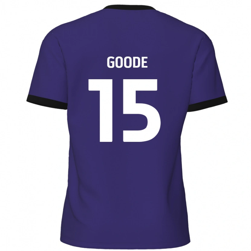 Danxen Homme Maillot Charlie Goode #15 Violet Tenues Extérieur 2024/25 T-Shirt