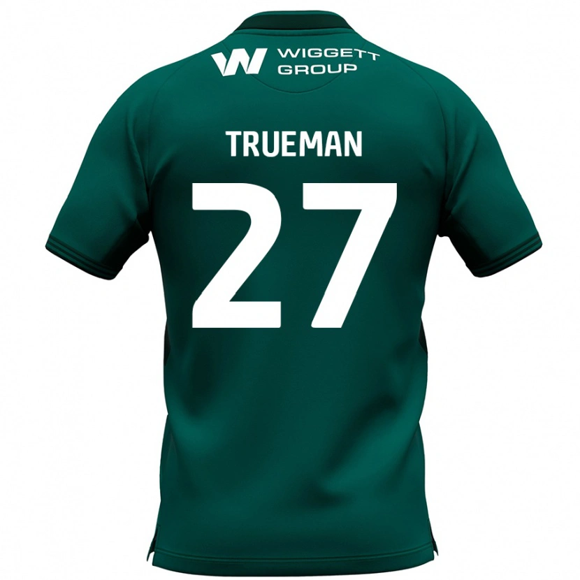 Danxen Homme Maillot Connal Trueman #27 Vert Tenues Extérieur 2024/25 T-Shirt