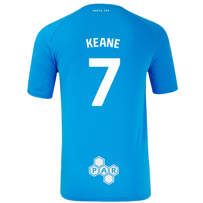 Danxen Homme Maillot Will Keane #7 Bleu Ciel Tenues Extérieur 2024/25 T-Shirt