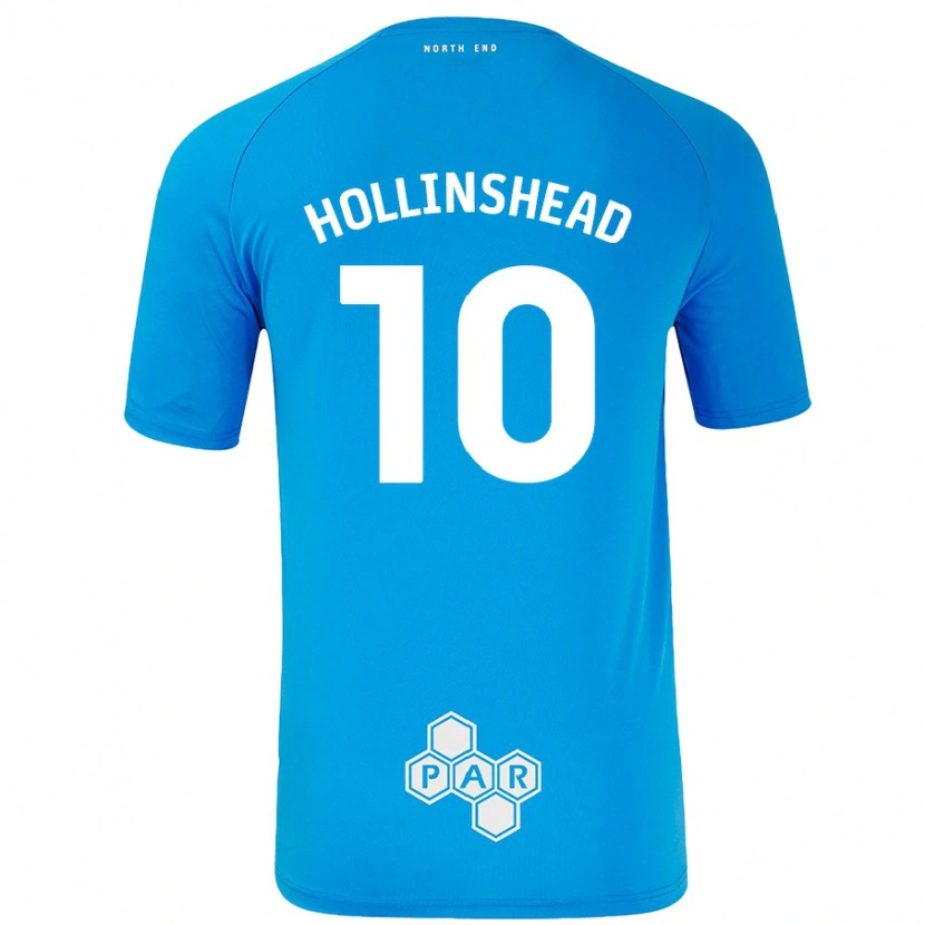 Danxen Homme Maillot Emily Hollinshead #10 Bleu Ciel Tenues Extérieur 2024/25 T-Shirt