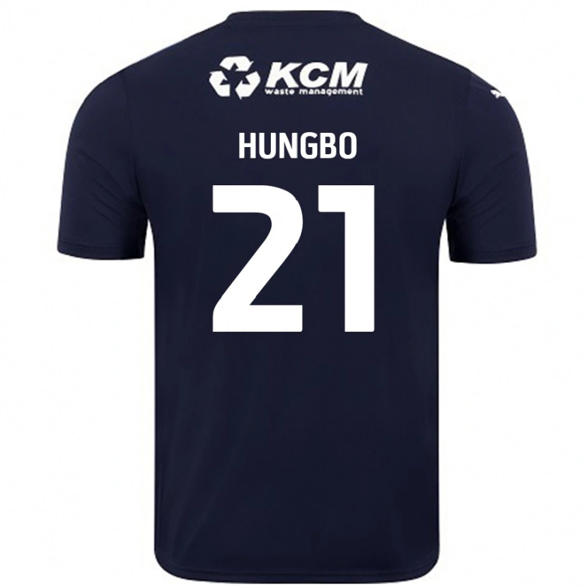 Danxen Homme Maillot Joseph Hungbo #21 Bleu Marine Tenues Extérieur 2024/25 T-Shirt