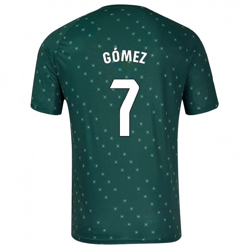 Danxen Homme Maillot Valen Gómez #7 Vert Foncé Tenues Extérieur 2024/25 T-Shirt