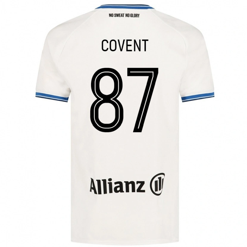 Danxen Homme Maillot Jorijn Covent #87 Blanc Tenues Extérieur 2024/25 T-Shirt