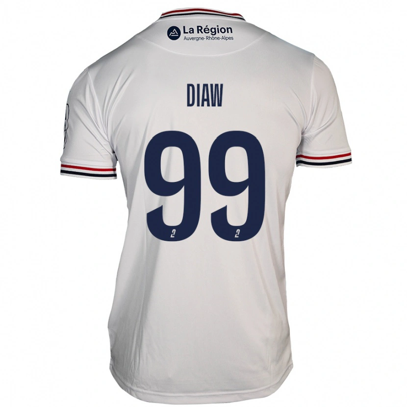 Danxen Homme Maillot Mory Diaw #99 Blanc Tenues Extérieur 2024/25 T-Shirt