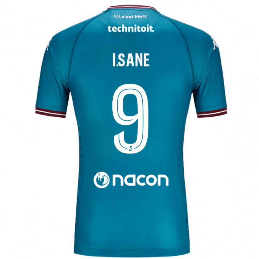 Danxen Homme Maillot Ibou Sané #9 Bleu Pétrole Tenues Extérieur 2024/25 T-Shirt