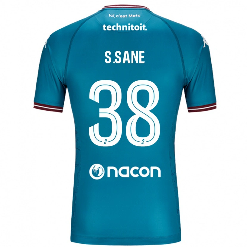 Danxen Homme Maillot Sadibou Sané #38 Bleu Pétrole Tenues Extérieur 2024/25 T-Shirt