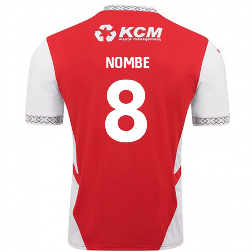 Danxen Femme Maillot Sam Nombe #8 Rouge Blanc Tenues Domicile 2024/25 T-Shirt