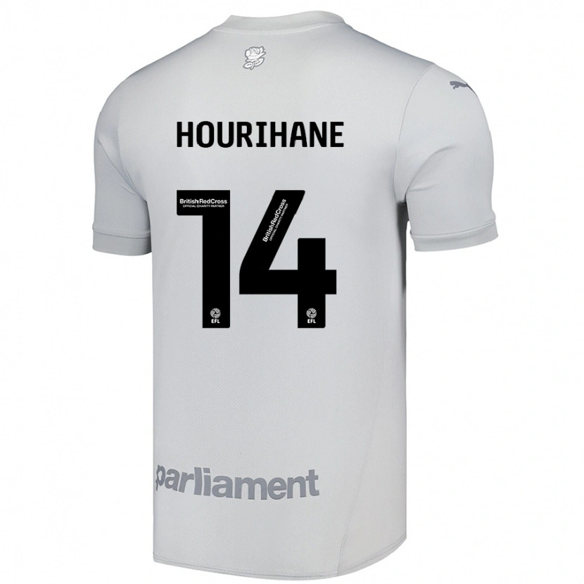 Danxen Femme Maillot Conor Hourihane #14 Gris Argenté Tenues Extérieur 2024/25 T-Shirt