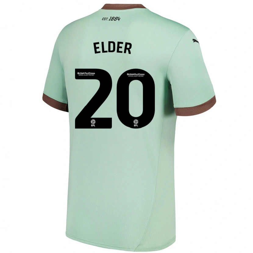 Danxen Femme Maillot Callum Elder #20 Vert Pâle Tenues Extérieur 2024/25 T-Shirt